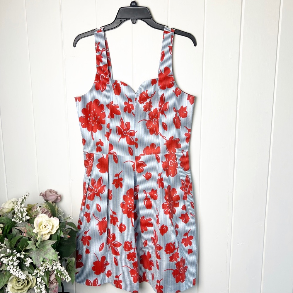 Draper James Striped Floral Dress